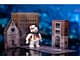 Ghostbusters 6" Stay Puft Marshmallow Man Figure with Nano Ecto-1 Car Diorama Set "Ghostbusters" (1984) Movie "Next Level" Series Model by Jada - Image 4